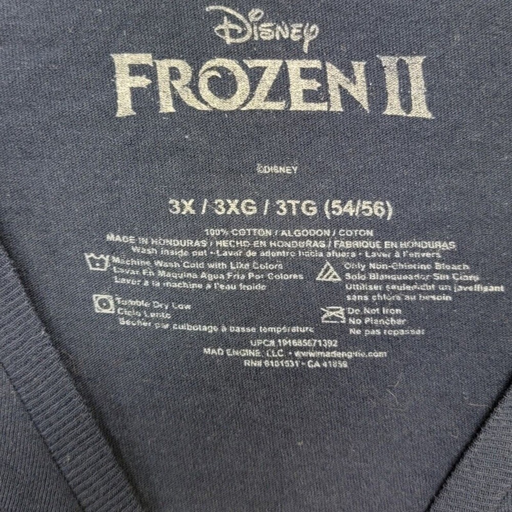 Disney Womens Frozen II Olaf The Snowman Chillin Graphic T-Shirt Size 3X Plus - Picture 3 of 3